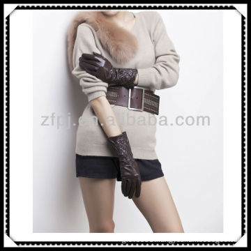2013 new arrival lady's leather custom made glove